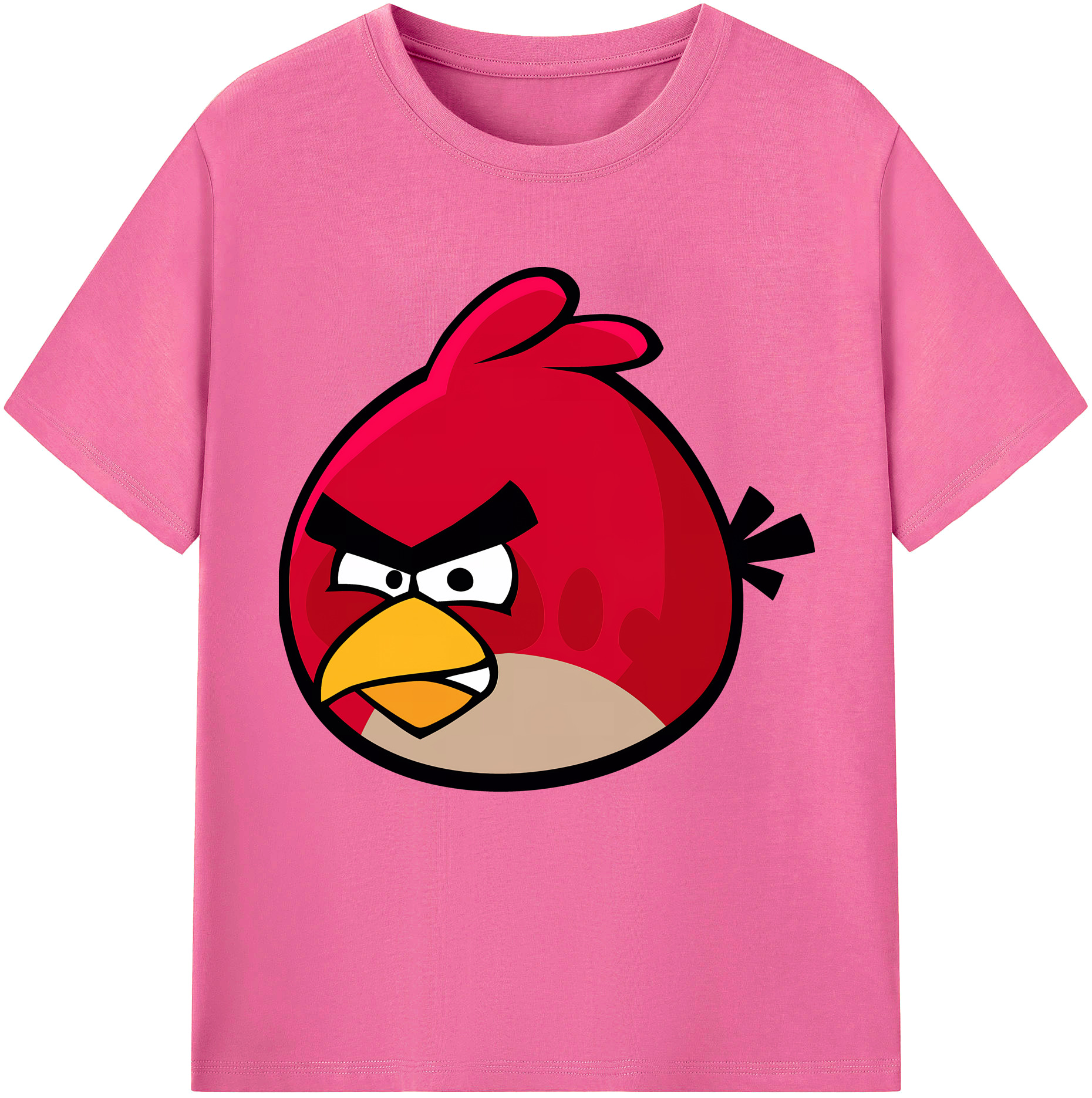 （画像用） Angry Birds アングリーバード レディースカジュアルプリントTシャツ（綿100％）